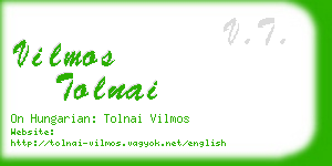 vilmos tolnai business card